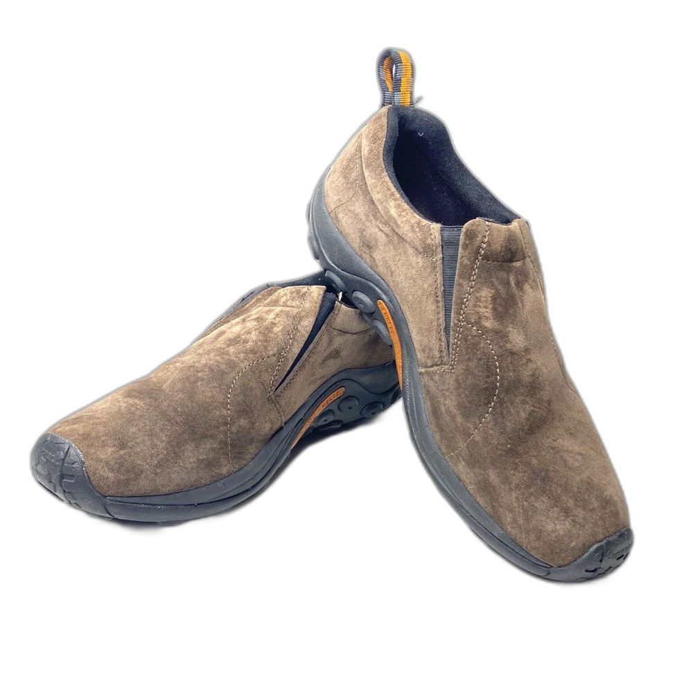 Merrell Jungle Moc Gunsmoke Slip On Shoes Mens 11 Suede Comfort Loafer